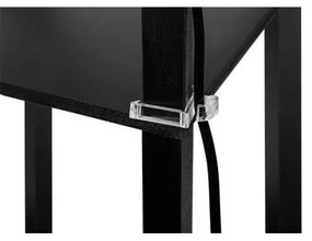 Lampada da terra con ripiani 1xE27/60W/230V nero/bianco