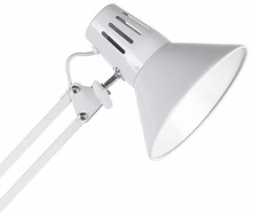 Lampada da tavolo WORKER 1xE27/10W/230V bianco