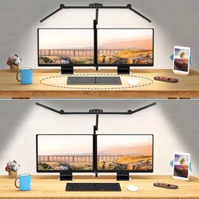 Lampada da tavolo LED dimmerabile con funzione Touch LED/24W/230V 3000-6500K CRI 92 nero