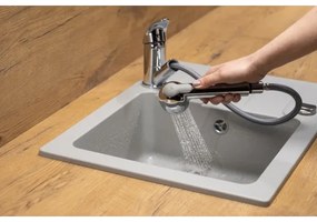 KFA Armatura 6613-110-00 - Rubinetto lavello con doccetta estraibile INDIRA cromo lucido