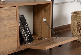 Tavolo consolle di colore naturale con effetto pino 29,5x120 cm Solace – Kalune Design