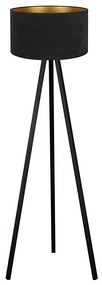 Brilagi - Lampada da terra VELVET 1xE27/60W/230V nero/wenge