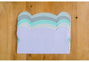 Tovaglietta in silicone azzurro Orso, 48 x 25 cm - Kindsgut