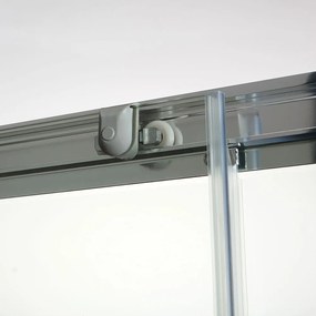 Porta Nicchia Cristallo Trasparente Per Doccia 120 Cm