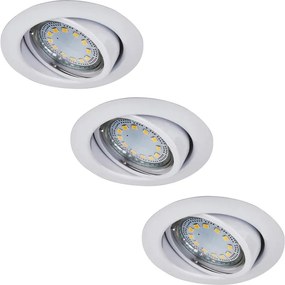 Rabalux 1049 - Set di 3 faretti da incasso LED LITE 3x GU10-LED/3W/230V