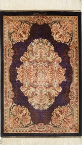 Ghom Tappeto 60x90 (Iran) Annodato A Mano