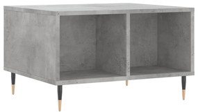 Tavolino salotto grigio cemento 60x50x36,5 cm legno multistrato