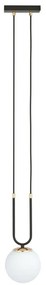 Lampadario a sospensione con filo GLAM 1xE14/10W/230V nero