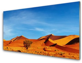 Quadro in vetro Sabbia per paesaggi del deserto 100x50 cm