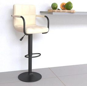 Sgabello Da Bar Crema İn Tessuto /