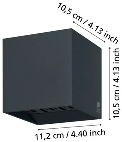 Eglo 900445 - Applique a LED da esterno CALPINO 2xLED/3,3W/230V IP54