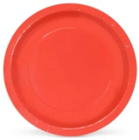 Set di piatti Algon Cartone Monouso Rosso 10 Unità 20 x 20 x 1,5 cm