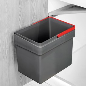 Pattumiera Differenziata per Anta Mobile Cucina 15L Apertura Automatica Emuca Grigio Antracite...