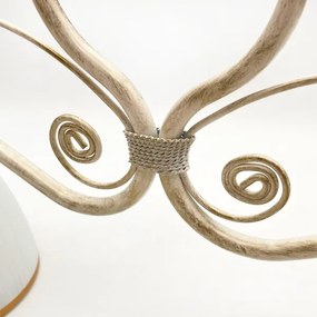 Lampadario a sospensione con catena RETRO 2xE27/60W/230V oro/patina