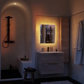 Specchio con illuminazione integrata bagno rettangolare Neo SENSEA L 60 x H 70 x P 2.9 cm trasparente