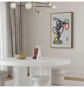 Poster - Collage Graphic - Discus Thrower - Sculpture Cornice d'oro con margine 40x60