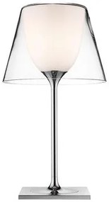 Flos Ktribe Table 1 Glass Lampada Da Tavolo H.56 cm a luce diffusa con diffusore esterno in vetro Trasparente