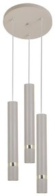 Brilagi - Lampadario a sospensione con filo POKER 3xGU10/25W/230V beige