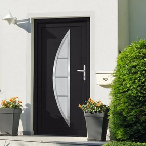 Porta Ingresso Antracite 108x200 Cm İn Pvc /