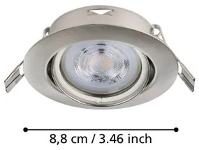 Eglo 901757 - SET 3x Lampada LED da incasso FAVAZZINA 1xGU10/4W/230V cromo