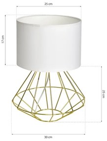 Lampada da tavolo LUPO 1xE27/60W/230V