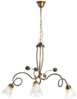 4984/3 - Lampadario Arianna 3 Luci Bronzo