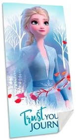 Trade Shop - Telo Mare In Cotone Elsa Di Frozen Asciugamano Con Personaggio Mare Piscina