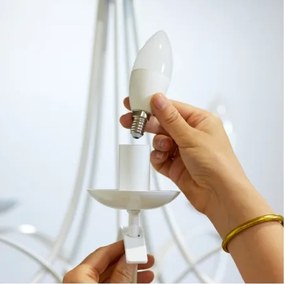 Lampadina LED Dimmerabile C37 E14/4,9W/230V 2700-6500K CRI 90 Wi-Fi - WiZ