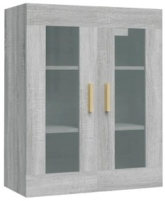 Armadietto pensile a parete grigio sonoma 69,5x34x90 cm