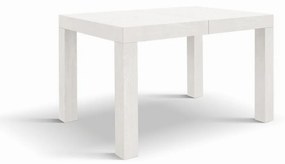 Tavolo BAROLO in legno, finitura bianco frassinato, allungabile 120&#215;80 cm &#8211; 200&#215;80 cm