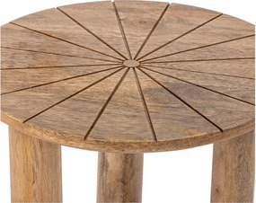 Tavolino rotondo in legno di mango ø 40 cm Stella - Bloomingville