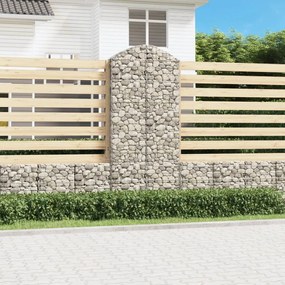 Cesto Gabbione Ad Arco 100x30x220/240 Cm Ferro Zincato /