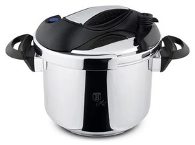 Pentola a pressione TURBO 6 l acciaio inox/nero