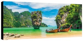 Stampa su tela Phuket, multicolore 140 x 70 cm