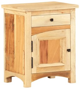 Comodino 40x30x50 Cm İn Legno Massello Di Recupero /