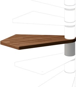 Gradino Nara in legno noce grigio L 890 mm H 230 mm