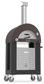 Forno da esterno per pizza a ibrido ALFA FORNI base forno Nano  - Nero