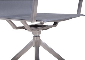 Sedia da giardino in metallo grigio Salida - Garden Pleasure