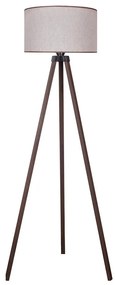 Duolla - Lampada con piedistallo 1xE27/60W/230V diametro 44 cm beige/marrone