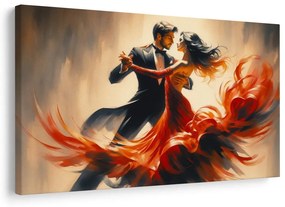 Quadro su tela – Danza in abbraccio di fuoco