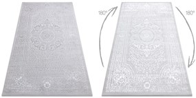 Tappeto MEFE moderno  8373 Ornamento, telaio - Structural due livelli di pile grigio