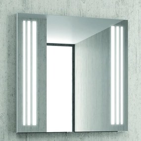Specchio bagno 75x75 illuminazione led nascosta modello KAM-1391 - KAMALU
