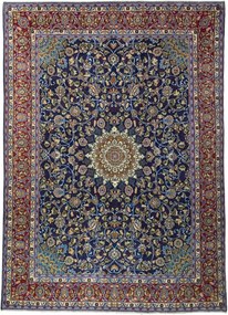 Kashmar Tappeto 290 x 410 Blu (Iran) Annodato A Mano