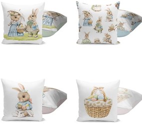 Federe con motivo pasquale in set da 4 43x43 cm - Mila Home