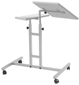 Tavolo regolabile GLEN 87x67 cm bianco