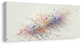 Quadro su tela – Esplosione di bolle colorate sulla tela