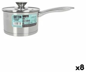 Casseruola con Coperchio Quttin Hermes 1,8 L Acciaio (8 Unità)