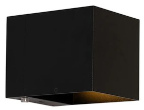 Lampada da parete nera con LED e dimmer touch ricaricabile - Joris