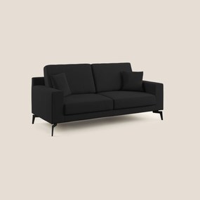 Prestige divano moderno in microfibra smacchiabile T11 nero 186 cm