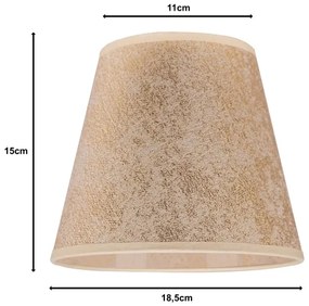 Duolla - Paralume SOFIA XS E14 diametro 18,5 cm oro